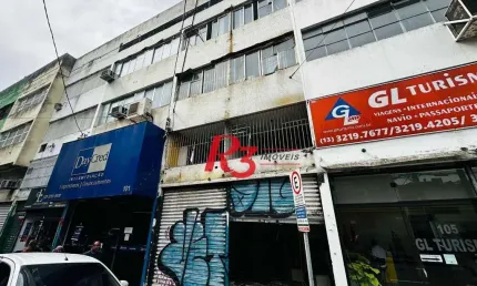 Loja para alugar, 180 m² por r$ 3.000,00/mês - centro - santos/sp