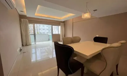 Apartamento com 3 dormitórios para alugar, 123 m² por r$ 4.500,00/mês - gonzaga - santos/sp