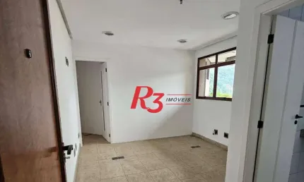 Sala, 57 m² - venda por r$ 300.000,00 ou aluguel por r$ 3.000,00/mês - vila nova - santos/sp