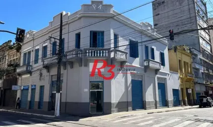 Loja para alugar, 272 m² por r$ 18.000,01/mês - centro - santos/sp
