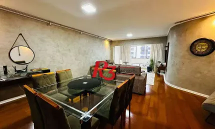 Apartamento com 3 dormitórios à venda, 158 m² por r$ 1.200.000,00 - gonzaga - santos/sp