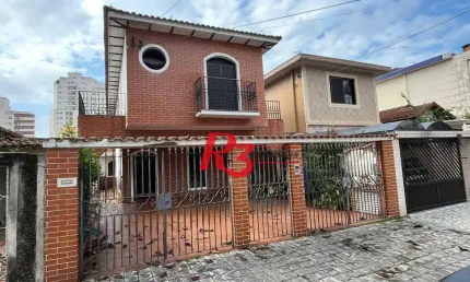 Casa com 3 dormitórios à venda, 196 m² por r$ 960.000,00 - marapé - santos/sp