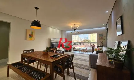 Apartamento com 3 dormitórios à venda, 143 m² por r$ 1.060.000,00 - ponta da praia - santos/sp
