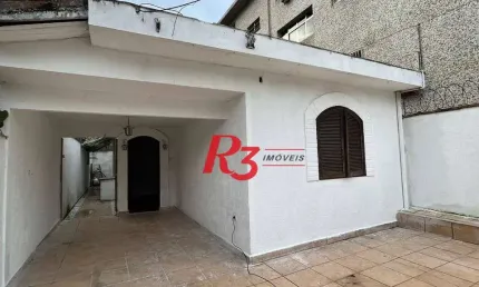 Casa com 2 dormitórios para alugar, 114 m² por r$ 3.786,00/mês - marapé - santos/sp