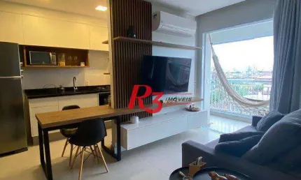 Apartamento com 1 dormitório à venda, 50 m² por r$ 450.000,00 - vila matias - santos/sp