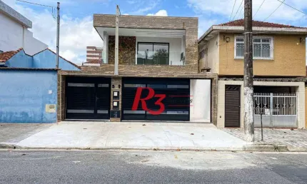 Casa com 3 dormitórios à venda, 150 m² por r$ 1.010.000,00 - marapé - santos/sp