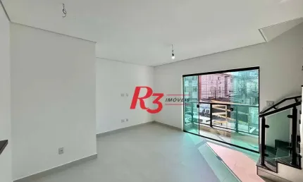 Sobrado com 2 dormitórios à venda, 90 m² por r$ 820.000,00 - marapé - santos/sp