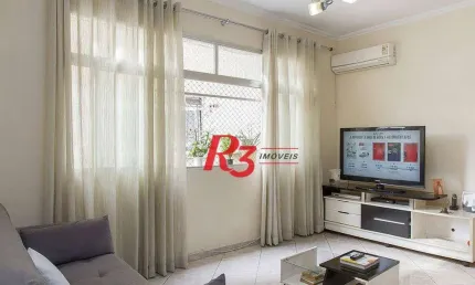 Apartamento com 2 dormitórios à venda, 64 m² por r$ 500.000,00 - campo grande - santos/sp