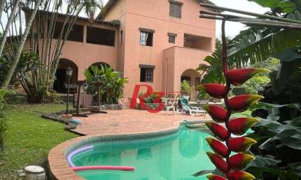 Casa, 600 m² - venda por R$ 2.200.000,00 ou aluguel por R$ 10.507,76/mês - Morro dos Barbosas - São Vicente/SP