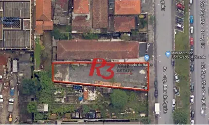 Terreno comercial à venda na Avenida Capitão-mor Aguiar, 657, Centro, São Vicente