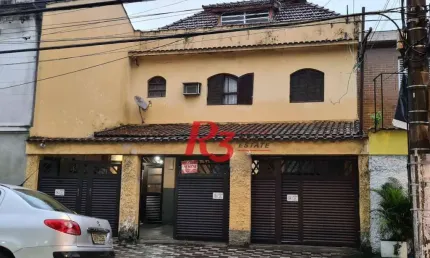 Sobrado com 4 dormitórios à venda, 291 m²  - Encruzilhada - Santos/SP