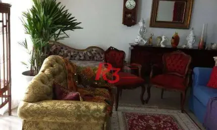 Apartamento com 5 dormitórios à venda, 301 m² - boqueirão - santos/sp
