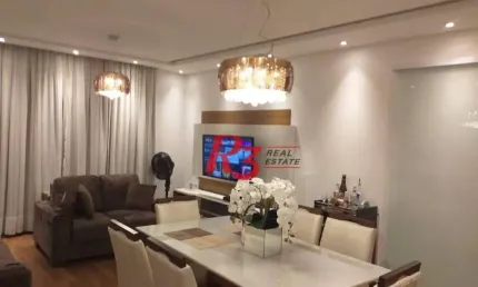 Apartamento com 2 dormitórios à venda, 90 m² - Vila Matias - Santos/SP