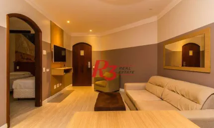 Flat à venda, 47 m² por R$ 440.000,00 - Gonzaga - Santos/SP