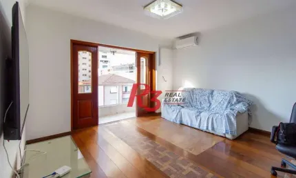 Apartamento com 4 dormitórios à venda, 150 m² - Gonzaga - Santos/SP