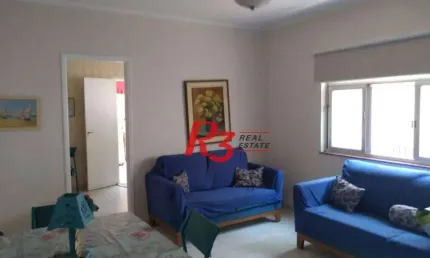 Apartamento com 3 dormitórios à venda, 110 m² por r$ 490.000,00 - boqueirão - santos/sp