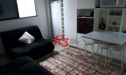 Apartamento com 1 dormitório à venda, 47 m² por r$ 250.000,00 - josé menino - santos/sp