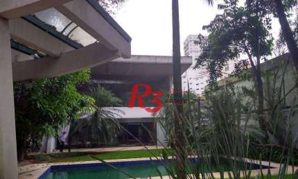 Sobrado, 593 m² - venda por R$ 9.000.000,00 ou aluguel por R$ 20.100,00/mês - José Menino - Santos/SP