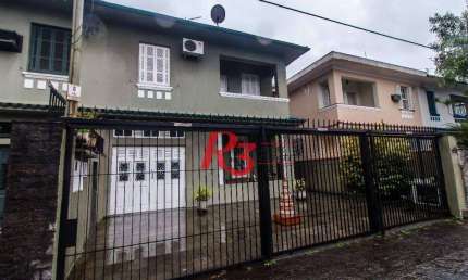 Sobrado, 450 m² - venda por R$ 4.500.000,00 ou aluguel por R$ 26.800,00/mês - Boqueirão - Santos/SP