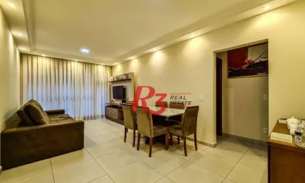 Apartamento com 3 dormitórios à venda, 130 m² por R$ 620.000,00 - Marapé - Santos/SP
