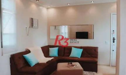 Apartamento com 2 dormitórios à venda, 58 m² por R$ 360.000,00 - Centro - São Vicente/SP