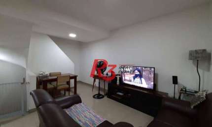 Casa triplex a venda, com 90 m², garagem fechada, 2 suítes, no Estuário, em Santos SP
