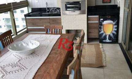 Apartamento com 3 dormitórios à venda, 150 m² por R$ 1.750.000,00 - Canto do Forte - Praia Grande/SP