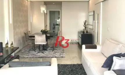 Apartamento com 2 dormitórios à venda, 114 m² por R$ 1.350.000,00 - Pompéia - Santos/SP