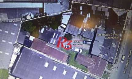 Terreno à venda na Viela Doutor Campos Sales I, 405, Centro, São Vicente