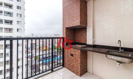 Apartamento Duplex com 3 dormitórios à venda, 131 m² por R$ 989.000,00 - Encruzilhada - Santos/SP