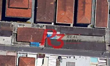 Terreno à venda, 936 m² por r$ 4.260.000,00 - boqueirão - santos/sp