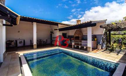 Casa com 4 dormitórios à venda, 360m² útil, R$ 1.250.000 - Praia do Tombo - Guarujá/SP