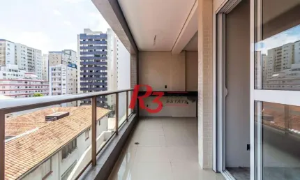 Apartamento com 3 suítes à venda, 128 m² - boqueirão - santos/sp