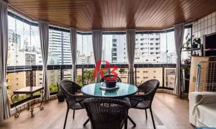 Apartamento com 4 dormitórios à venda, 377 m² por R$ 4.500.000,00 - Gonzaga - Santos/SP