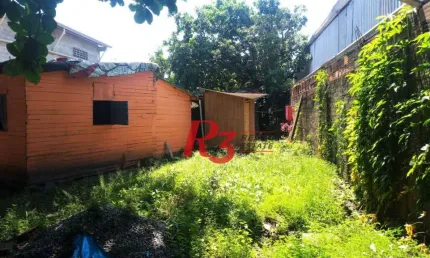 Terreno à venda na Rua Padre Gastão de Moraes, 107, Estuário, Santos