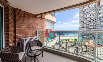 Apartamento para alugar, 45 m² por R$ 5.900,00/mês - Pompéia - Santos/SP