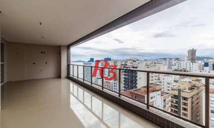 Apartamento com 3 dormitórios à venda, 210 m² - Embaré - Santos/SP