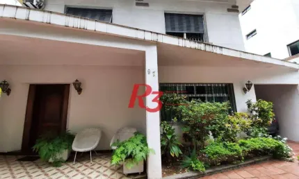 Sobrado com 3 dormitórios para alugar, 264 m² - boqueirão - santos/sp