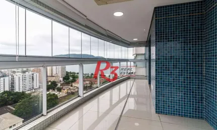 Apartamento com 4 dormitórios, 255 m² - venda por R$ 4.670.000,00 ou aluguel por R$ 33.130,83/mês - Aparecida - Santos/SP