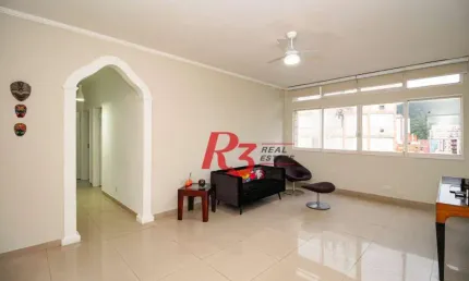 Apartamento com 2 dormitórios à venda, 110 m² - josé menino - santos/sp