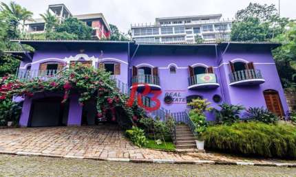 Casa com 6 dormitórios para alugar, 551 m² por R$ 11.500,00/mês - Morro Santa Terezinha - Santos/SP