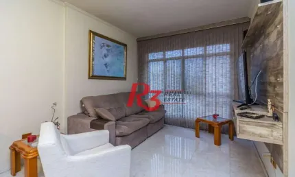 Apartamento com 2 dormitórios à venda, 84 m² por R$ 600.000,00 - Campo Grande - Santos/SP