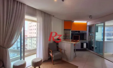 Apartamento à venda, 45 m² por r$ 800.000,00 - gonzaga - santos/sp