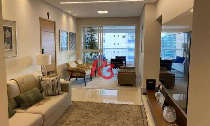 Apartamento com 3 dormitórios à venda, 127 m² por R$ 1.950.000,00 - Boqueirão - Santos/SP