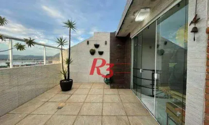 Apartamento com 3 dormitórios à venda, 215 m² - Estuário - Santos/SP