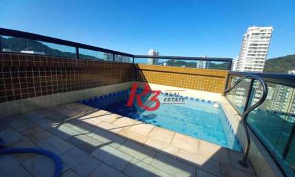 Cobertura Duplex com 4 dormitórios à venda, 300 m² por R$ 1.900.000 - Canto do Forte - Praia Grande/SP