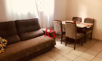Apartamento térreo com 2 dormitórios à venda, 76 m² - Vila Matias - Santos/SP
