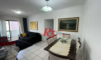 Apartamento com 3 dormitórios à venda, 120 m² por R$ 700.000,00 - Campo Grande - Santos/SP