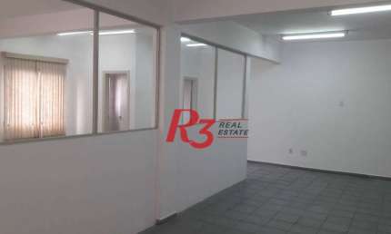 Sala comercial para alugar na Rua Lucas Fortunato, 181, Vila Mathias, Santos