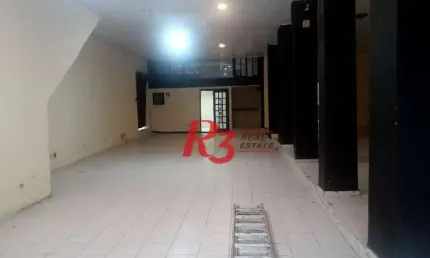 Ampla loja comercial para alugar, 520m², Encruzilhada- Santos/SP